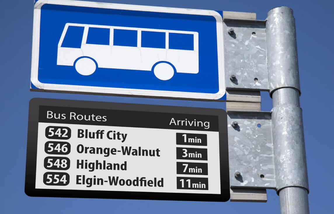 ZBD display bus sign
